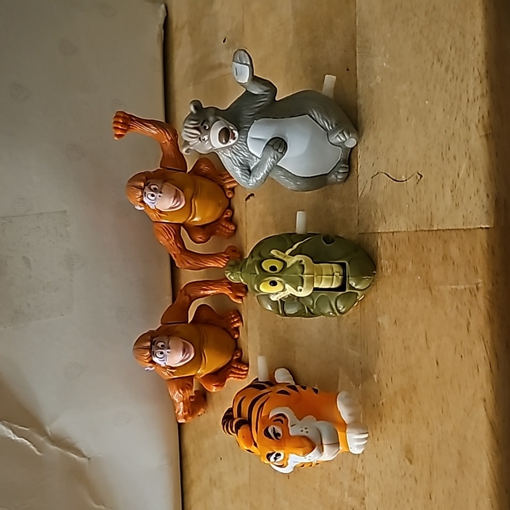 Disney 1989 wind-up jungle book figurines